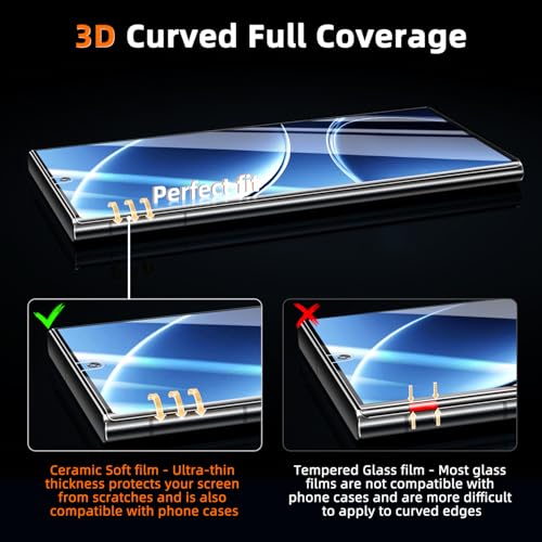 MAYtobe 2PCS Screen Protector for Samsung Galaxy Note 10 Plus Ceramic film - size: Samsung Note 10 Plus