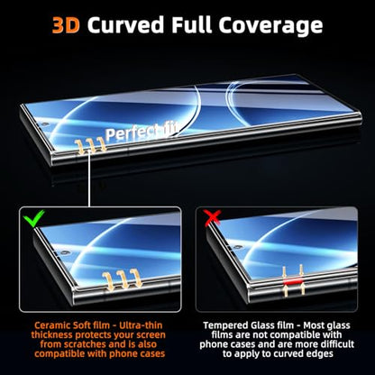 MAYtobe 2PCS Screen Protector for Samsung Galaxy Note 10 Plus Ceramic film - size: Samsung Note 10 Plus