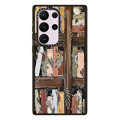 CASETiFY for Galaxy S23 Ultra Case - Impact | 8.2 ft. Drop Protection | Bookshelf Garden by KT's Canvases | Black - color: Bookshelf Garden, size: Galaxy S23 Ultra (6.8")