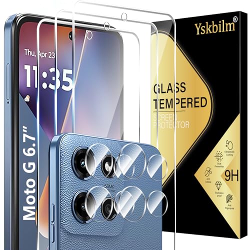 (3+2 Pack) Designed for Motorola Moto G 5G 2025 Tempered Glass Screen Protector + Camera Lens Protector,[3D Touch][Bubble-Free][Anti-Scratch] Screen Protector Glass For Motorola G 5G 2025 - size: Moto G 5G 2025