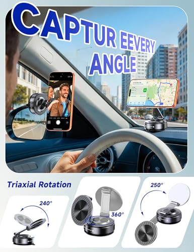Magsafe Car Mount, Vacuum Magnetic Phone Holders for Your Car - color: Blue