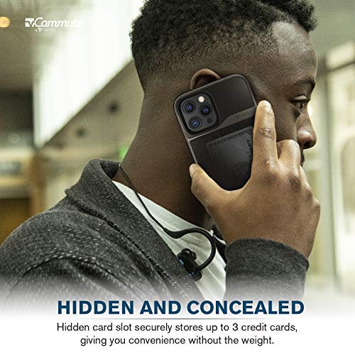 VENA vCommute for iPhone 12 Pro Max Wallet Case, Black - color: Black, size: iPhone 12 Pro Max