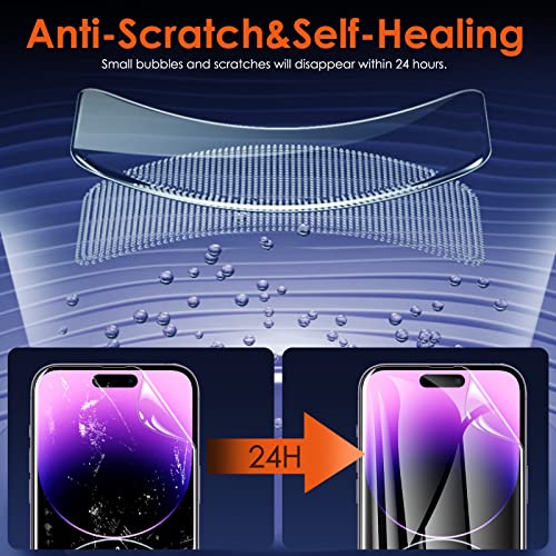 [3 Pack Hydrogel Film Screen Protector for iPhone 16e / iPhone 14 Pro/iPhone 14 / iPhone 13 Pro/iPhone 13 (6.1 inch), Soft TPU Transparent Protective Screen Protector Film (Not Tempered Glass) - size: iPhone 16e / 14 Pro / 14 / 13 Pro / 13 (6.1'')