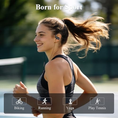 Wired 3.5mm Jack Earbuds with Mic Over Ear Headphones for iPod Laptop Black