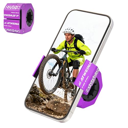 Bike Handlebar Mounts for 4.5-7.4 Phones (Purple) - color: Purple