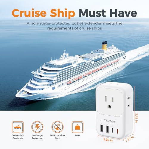 TESSAN USB C Charger Block 20W PD, Fast Charging Adapter with Foldable Plug - color: White, size: 2 USB-C/A