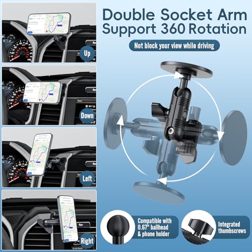 Vent Magnetic Phone Mount for 2015-2020 Ford F150 & 2017-2021 Super Duty - size: Magnetic