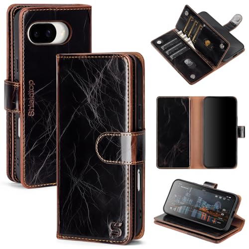 Shieldtop Compatible with Google Pixel 10a Wallet Case with Card Holder,Women Men RFID Blocking PU Leather Phone Case Flip Shockproof TPU Protective Cover Kickstand Credit Card Slots,Coffee - color: Coffee-U1, size: Pixel 10a - 6.3"