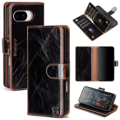 Shieldtop Compatible with Google Pixel 10a Wallet Case with Card Holder,Women Men RFID Blocking PU Leather Phone Case Flip Shockproof TPU Protective Cover Kickstand Credit Card Slots,Coffee - color: Coffee-U1, size: Pixel 10a - 6.3"