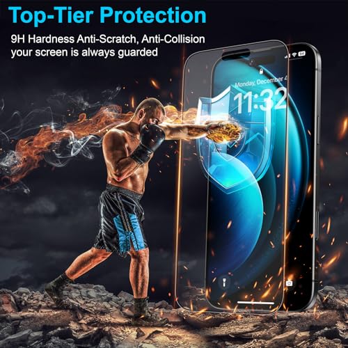 Mothca 2 Pack Matte Glass Screen Protector for iPhone Air / 17 Air 6.5-inch [Auto Fit Box Dust-Free] Edge to Edge Full Coverage Anti-Glare & Anti-Fingerprint Tempered Glass, Smooth as Silk - size: iPhone Air 6.5 inch