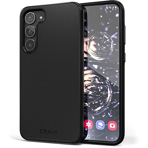 Crave for Samsung Galaxy S23 Plus Case, Shockproof Protection Dual Layer Case for Samsung Galaxy S23 Plus (6.6 inch) - Black - color: Black, size: Galaxy S23+