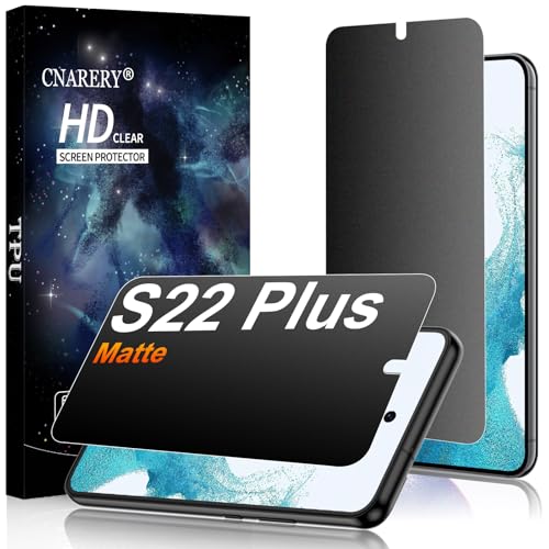 2 Pack for Samsung Galaxy S22 Plus Matte Privacy Screen Protector 6.6 Inch, Anti-Glare, Anti-Scratch, Support fingerprint Unlock [Self-Healing] [Not Glass] - size: Samsung Galaxy S22 Plus 6.6 Inch
