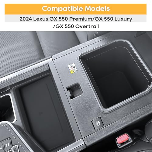 GX 550 Silicone Pad Center Console Wireless Charging Pad Mat for 2024 2025 GX 550 Non-Slip Pad GX550 Liner 2024 2025 GX 550 Accessories GX 550 Center Console Liner[Not for Cool Box Model]
