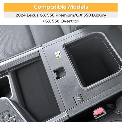GX 550 Silicone Pad Center Console Wireless Charging Pad Mat for 2024 2025 GX 550 Non-Slip Pad GX550 Liner 2024 2025 GX 550 Accessories GX 550 Center Console Liner[Not for Cool Box Model]