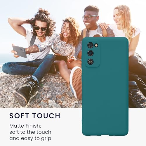 kwmobile Case Compatible with Samsung Galaxy S20 FE Case - Protective Slim TPU Phone Cover - Soft Matte Finish - Teal Matte - color: teal matte, size: Galaxy S20 FE