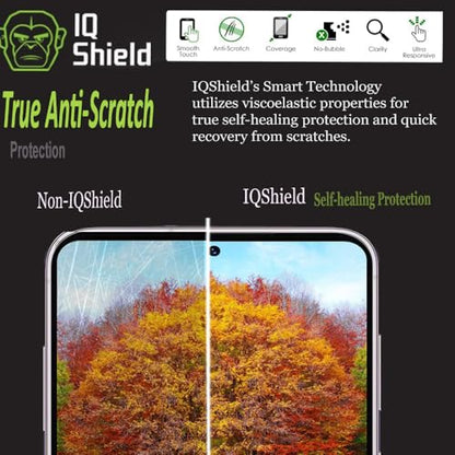 IQShield 4 Pack Screen Protector for Samsung Galaxy S23 Plus 5G/ Galaxy S23+ (6.6 Inch, 2023 Release) Works with Fingerprint Scanner Anti-Bubble Clear TPU Film - size: 6.6 Inch (Pack of 2)