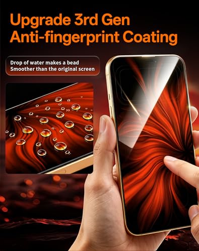 Privacy Screen Protector for iPhone 17 Pro Max 2 Pack - color: for iPhone 17 Pro Max (Red)