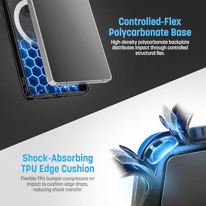 Encased SlimShield for Samsung Galaxy S26 Ultra Case with Belt Clip (Compatible with MagSafe) Slim Protective Case & Holster (Clear) - color: Clear, size: S26 Ultra