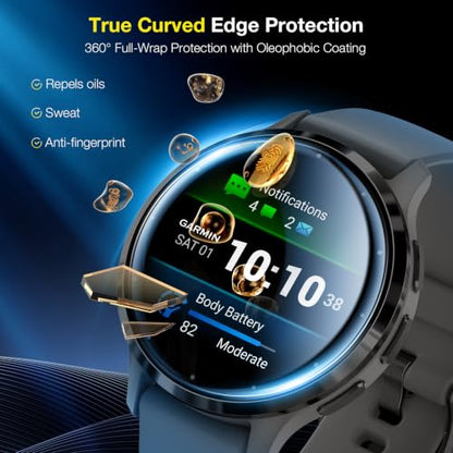 LK 6 Pack for Garmin Venu 4/ Venu 3s Screen Protector 41mm, TPU Film - size: 41mm