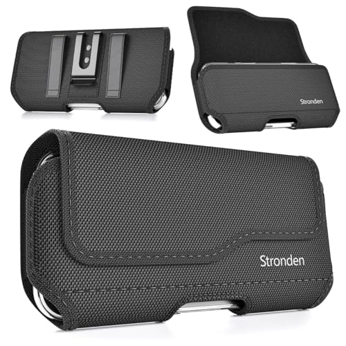 Stronden Magnetic Closure Holster for Samsung Galaxy A17, A16 5G, A15, A14, A13, A36, A35, A32, A73 5G, A72, A71, A57, A56, A55, A54, A53, A42, A23, A03s - Nylon Belt Case Pouch