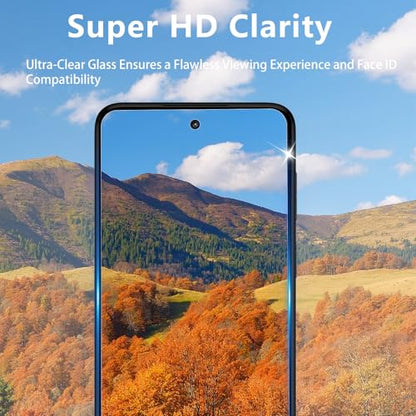 3 Pack Screen Protector Designed for Samsung Galaxy S21 FE with 3 Pack Tempered Glass Camera Lens Protector,Ultra HD Clear,9H Hardness,Easy Install - Case Friendly,Scratch Resistant - color: Galaxy S21 FE 33