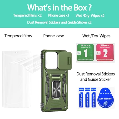 for Moto Edge 2024 Case, Hybrid Soft TPU Hard PC Rugged Cover, Olive Green - color: ZS Olive Green, size: Moto Edge 5G (2024)
