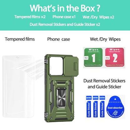 for Moto Edge 2024 Case, Hybrid Soft TPU Hard PC Rugged Cover, Olive Green - color: ZS Olive Green, size: Moto Edge 5G (2024)