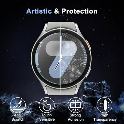 6 Pack for Samsung Galaxy Watch 7/6/5/4/FE Screen Protector 40mm | HD Tempered Glass Protective Film, Anti Scratch, Bubble Free, Touch Sensitive, Anti Fingerprint - size: For Galaxy Watch 7/6/5/4/FE 40mm 1.57 Inch