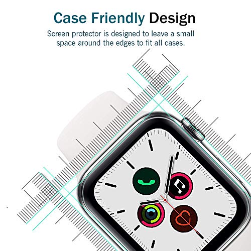 6 Pack Designed for Apple Watch Screen Protector 40mm, Apple Watch SE Series 6 5 4 Screen Protector，Anti-Scratch Bubble-Free Flexible TPU Film for iWatch 40mm