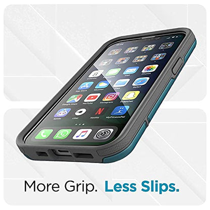 Encased Rebel Designed for iPhone 13 PRO Belt Clip Case (2021) Protective Shockproof Case with Holster (Ocean Blue) - color: Blue, size: iPhone 13 Pro
