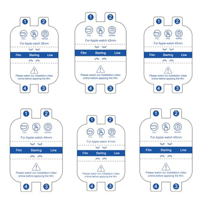 LOOKSEVEN 3 Pack Hydrogel Film For Apple Watch Series 1/2/3 42mm - size: 42mm(Series 1/2/3 )
