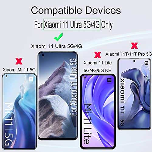 Ibywind 2 Pcs Screen Protector For Xiaomi 11 Ultra(5G/4G) 6.81",Flexible TPU Film,With 1Pc Camera Lens Protector,1Pc Back Film,Bubble Free[Easy to install] - size: Xiaomi 11 Ultra 6.81 inch