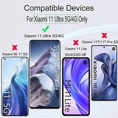Ibywind 2 Pcs Screen Protector For Xiaomi 11 Ultra(5G/4G) 6.81",Flexible TPU Film,With 1Pc Camera Lens Protector,1Pc Back Film,Bubble Free[Easy to install] - size: Xiaomi 11 Ultra 6.81 inch