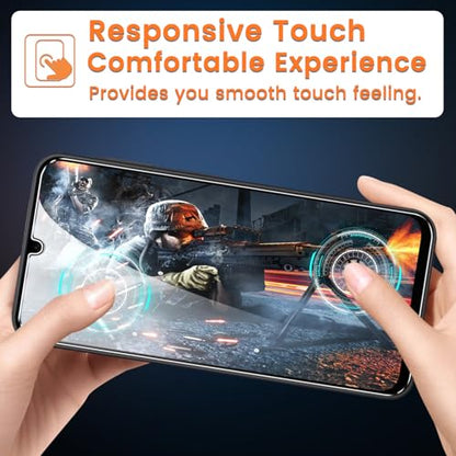 3+3 Pack for Samsung Galaxy A17 5G Privacy Screen Protector with Camera Lens Protector, Anti-Spy Tempered Glass Film, 9H Hardness, Anti-Scratch, Touch Sensitive - size: Galaxy A17