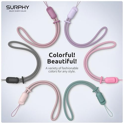 SURPHY 3 Pack Phone Wrist Strap, Phone Lanyard with Cellphone Tether Tab - color: Pink & Pink & Pink