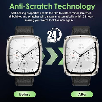 Compatible for Amazfit Active 2 Square screen protector, Anti-Scratch 3D Full Screen Coverage flim, Case Friendly, HD Ultra, 4 PACK - size: Amazfit Active 2 Square