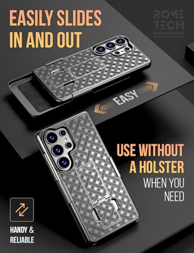Designed for Samsung Galaxy S26 Ultra Case with Belt Clip Holster | Rugged Holster & Protective Phone Case Combo with Anti-Slip Texture - Black - style: Samsung Galaxy S26 Ultra