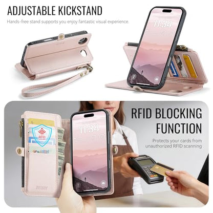 for iPhone 17 Air - Phone Case Wallet Magnetic, Champagne Gold - color: Champagne Gold, size: iPhone Air