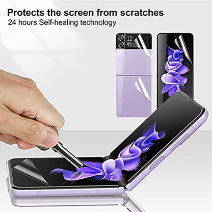 Screen Protector Wrap for Samsung Galaxy Z Flip 3 Phone - Clear
