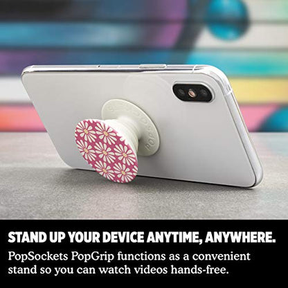 PopSockets Phone Grip with Expanding Kickstand, Floral & Nature PopGrip - Daisy Mod Pink - color: Daisy Mod Pink