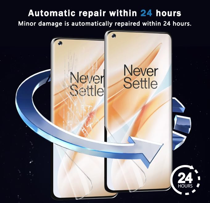 3 Pack for OnePlus 8 Pro Screen Protector Flexible TPU Film Not Tempered Glass with Easy Installation Tool, Anti Scratch HD Clear Screen Protector for OnePlus 8 Pro