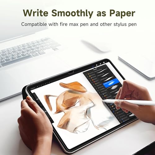IPROKKO 2 Pack Anti-Blue Light Screen Protector for Fire Max 11 Tablet (11 inch) Anti Glare Screen Film, Fire Max Stylus Pen Compatible - size: Fire Max 11