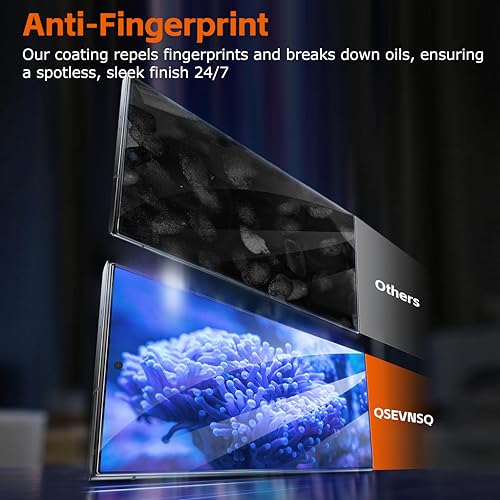 2 Pack for Samsung Galaxy S24 Ultra Tempered Glass Screen Protector 6.9in [0.18mm Ultra-Thin] - Fingerprint Unlock,Bubble-Free, Auto Dust Removal,9H Anti-Scratch