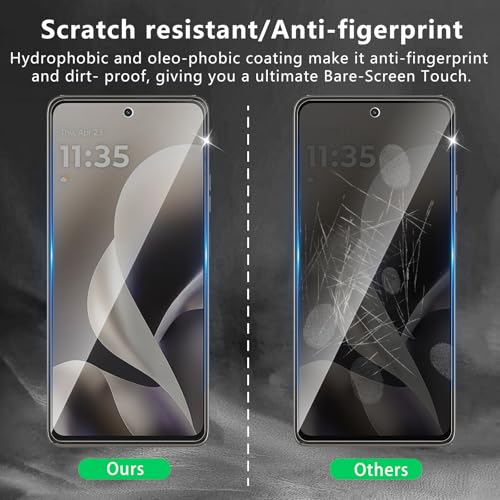 3 Pack Privacy Screen Protector Designed for Motorola Moto G 5G 2026 / Moto G Play 2026 / Moto G Power 2026,Full Coverage Anti-Spy Tempered Glass Film,9H Hardness,Anti-Fingerprint,Bubble Free - size: Moto G Power 2026 FK3
