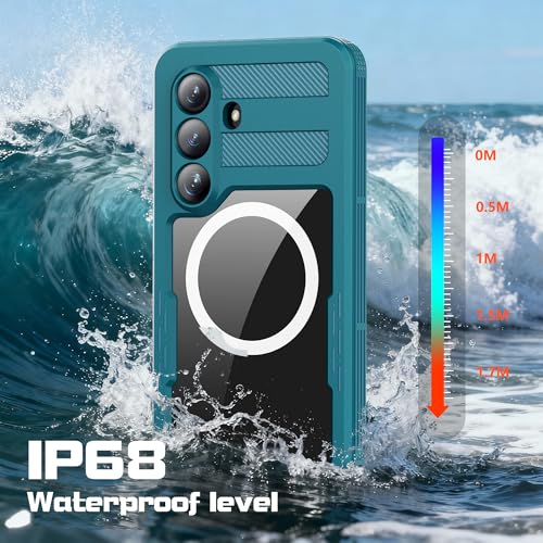 Waterproof Phone Case for Samsung Galaxy S26 Protective Teal - color: Teal, size: Samsung Galaxy S26