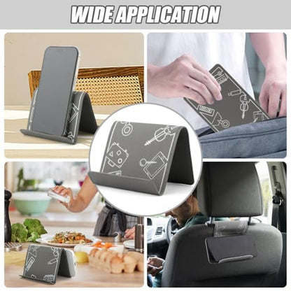 Airplane Phone Holder, Foldable Flexible Travel Phone Stand - color: Grey
