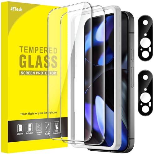 JETech Screen Protector for Google Pixel 9, 2+2 Pack - size: Pixel 9