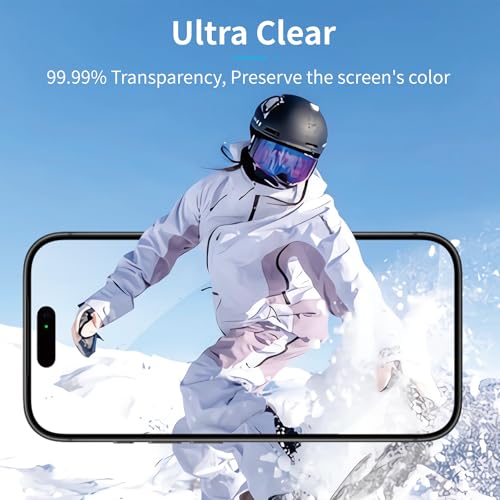 SAMKE 3 Pack Screen Protector for iPhone 17 Air Tempered Glass 6.5" - size: iPhone 17 Air (6.5-inch)