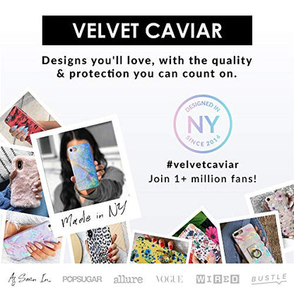 Velvet Caviar Cell Phone Ring Holder - Finger Ring & Stand - Improves Phone Grip Compatible with iPhone, Galaxy and Most Smartphones (Blush Leopard) - color: Blush Leopard