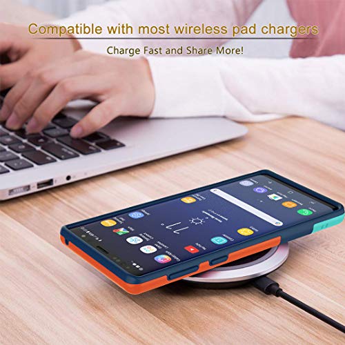 Jeylly for Samsung Galaxy Note 9 Case, Ultra Slim 3 Color Hybrid Impact Anti-Slip Rugged Soft TPU Hard PC Bumper Shockproof Protective Case Cover Shell for Samsung Galaxy Note 9 (6.4 inch) - Blue | Ultra Slim 3 Color Hybrid Impact Anti-Slip Rugged Soft TP